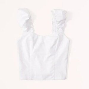 Ruffled/Smocked Crop Top